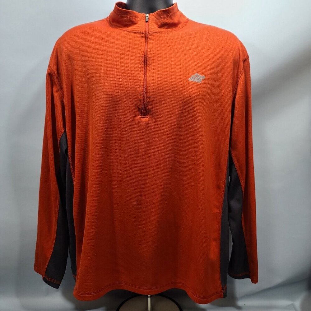 EMS TechWick Quarter Zip Jacket Men's Size XL Orange